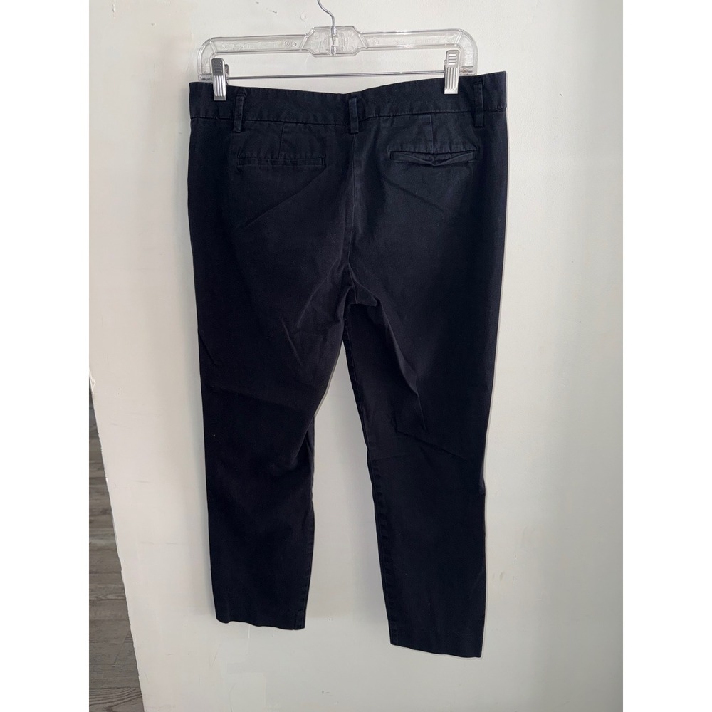 Worthington Black Ankle Pants Womens 6 Flat Front Dress Trousers Slacks
